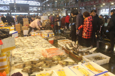 名成集鮮綜合水產品交易區首屆年貨節 水產品盛宴開啟